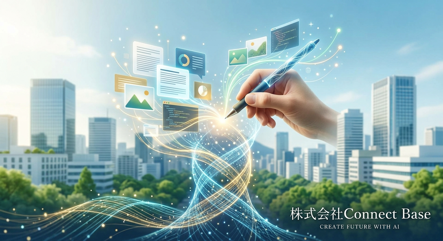 【ご挨拶】AIの力で、創造の可能性を広げる——CONNECT BASE株式会社 始動。