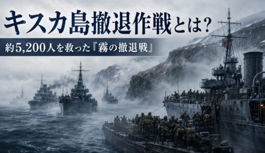 キスカ島撤退作戦とは？約5,200人を救った「霧の撤退戦」と木村昌福の決断