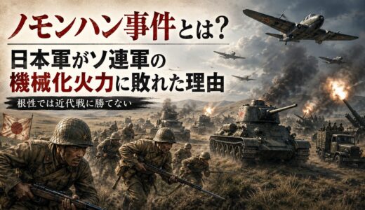 ノモンハン事件とは？日本軍がソ連軍の機械化火力に敗れた理由