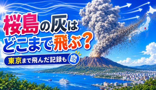 桜島の灰はどこまで飛ぶのか。実は東京まで飛んだことがある