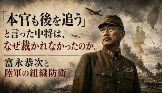 「本官も後を追う」と言った中将は、なぜ裁かれなかったのか。富永恭次と陸軍の組織防衛