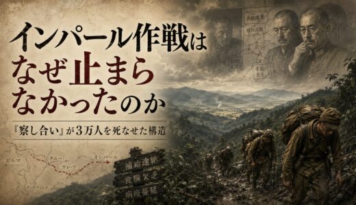 インパール作戦はなぜ止まらなかったのか。「察し合い」が3万人を死なせた構造